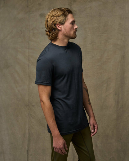 Filson Everyday / 210g Merino Wool Short Sleeve Crewneck - Dark Navy
