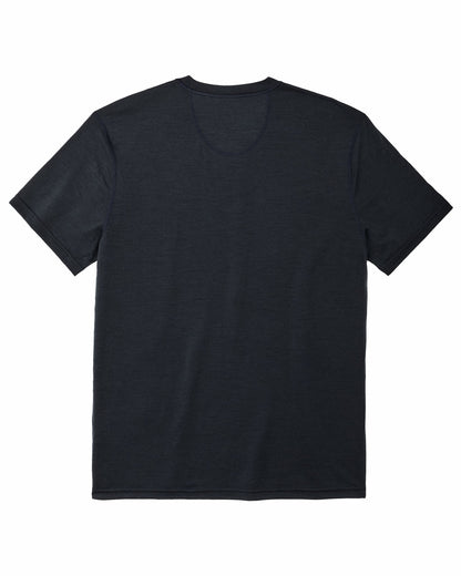 Filson Everyday / 210g Merino Wool Short Sleeve Crewneck - Dark Navy
