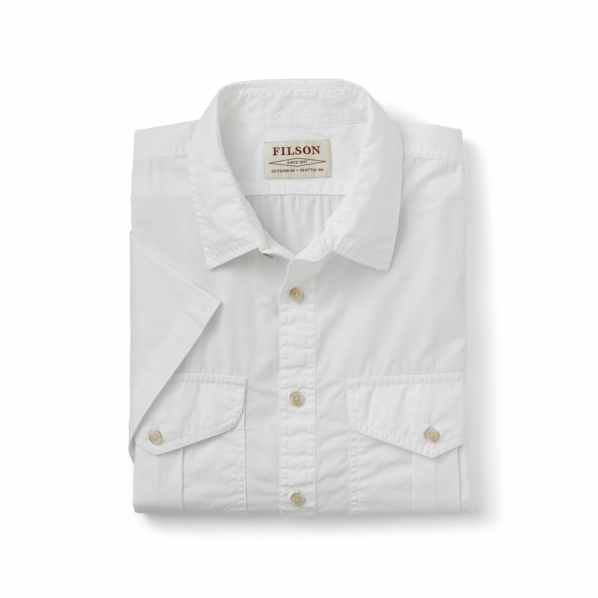 Filson New / Men's Washed Short Sleeve Feather Cloth Shirt