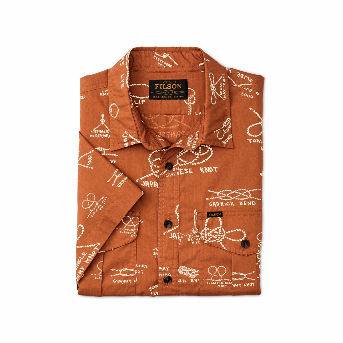 Filson Essential / Filson's Washed Short Sleeve Feather Cloth Shirt