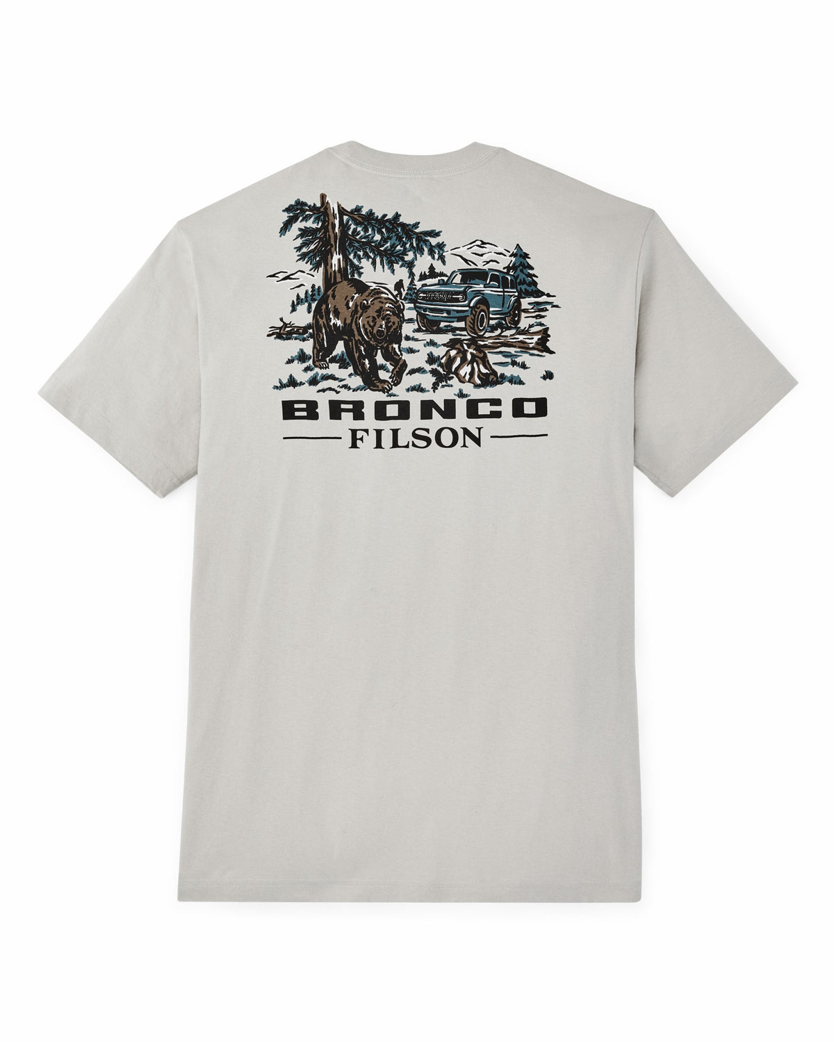 Filson Exclusive / Bronco Filson Grizzly Graphic T-Shirt - Gray Sky