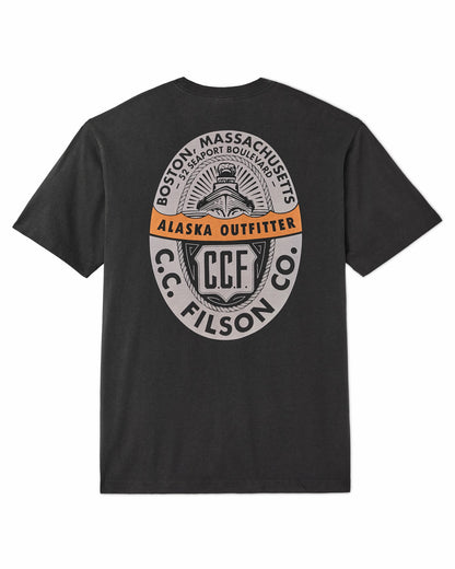 Filson Popular / Boston Graphic T-Shirt - Black