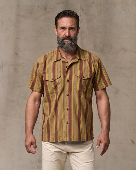 Filson Classic / Chambray Camp Shirt - Brick / Tan