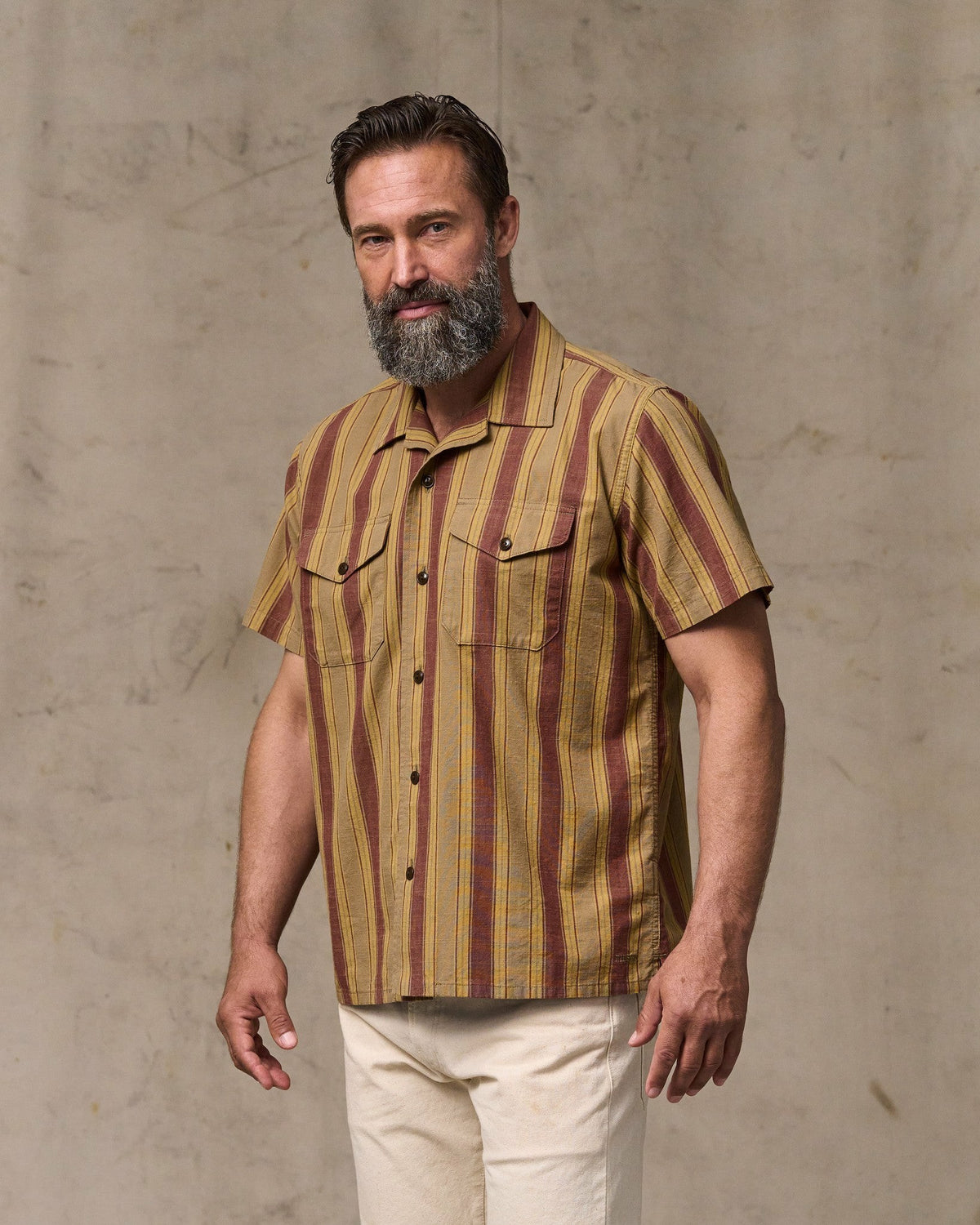 Filson Classic / Chambray Camp Shirt - Brick / Tan