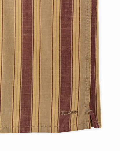 Filson Classic / Chambray Camp Shirt - Brick / Tan