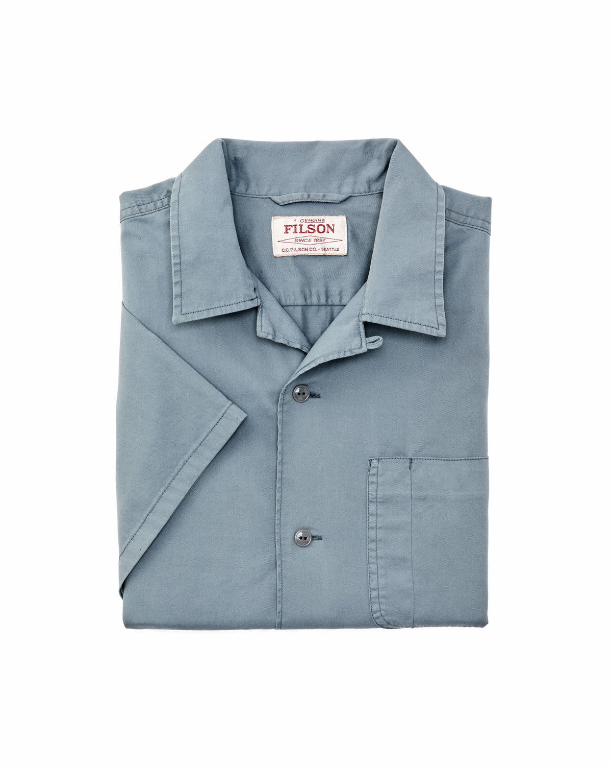 Filson Trusted / Short Sleeve 4.5-oz. Twill Shirt - Lead