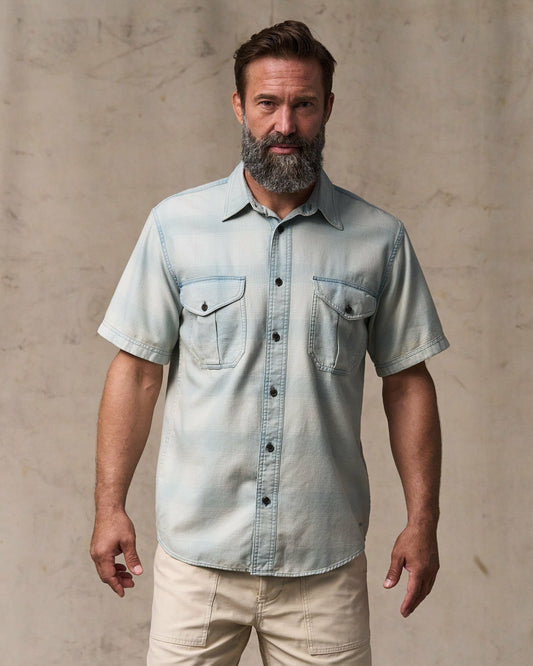 Filson Featured / Short Sleeve Lightweight Alaskan Guide Shirt - Indigo Plaid