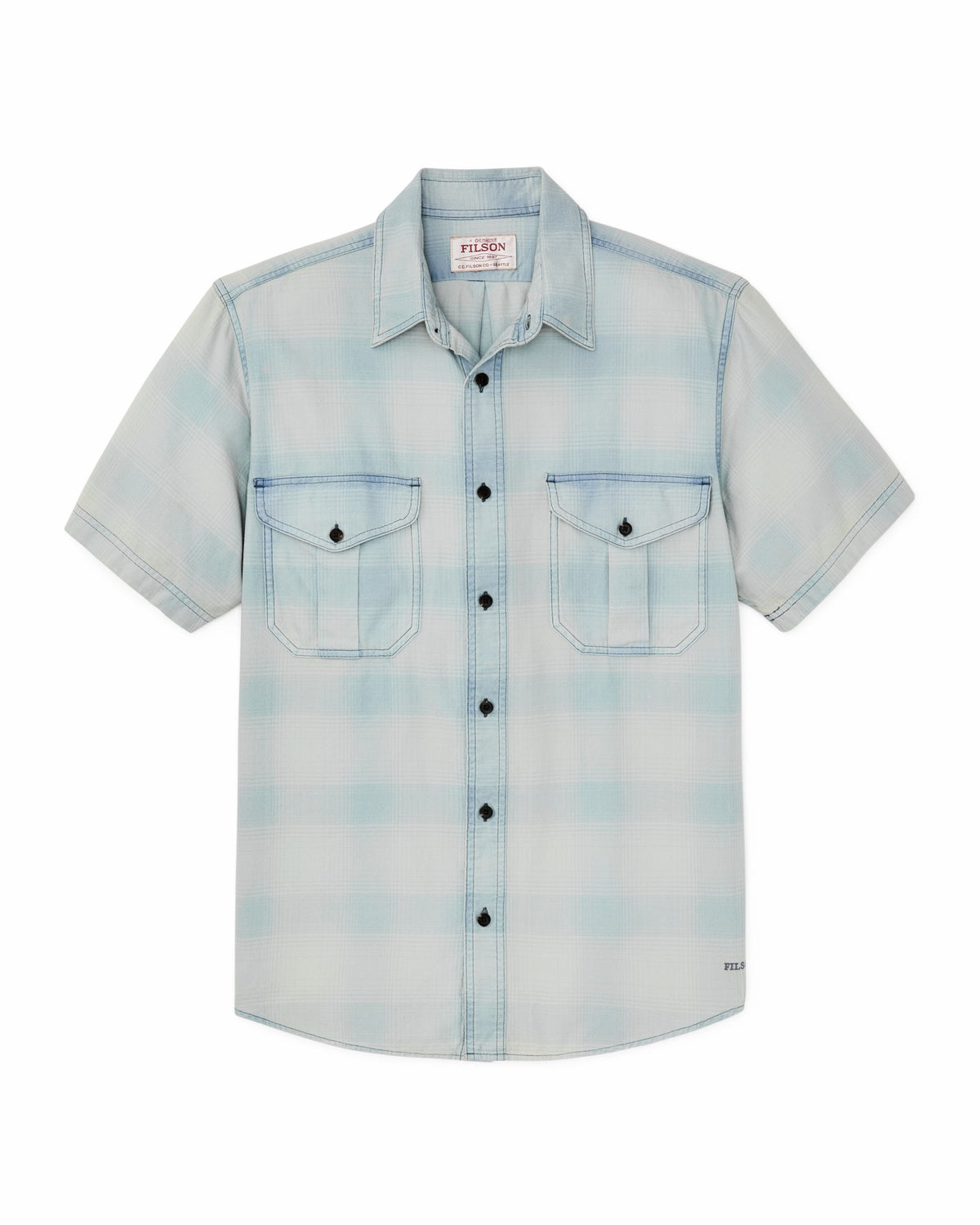 Filson Featured / Short Sleeve Lightweight Alaskan Guide Shirt - Indigo Plaid