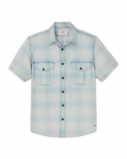 Filson Featured / Short Sleeve Lightweight Alaskan Guide Shirt - Indigo Plaid
