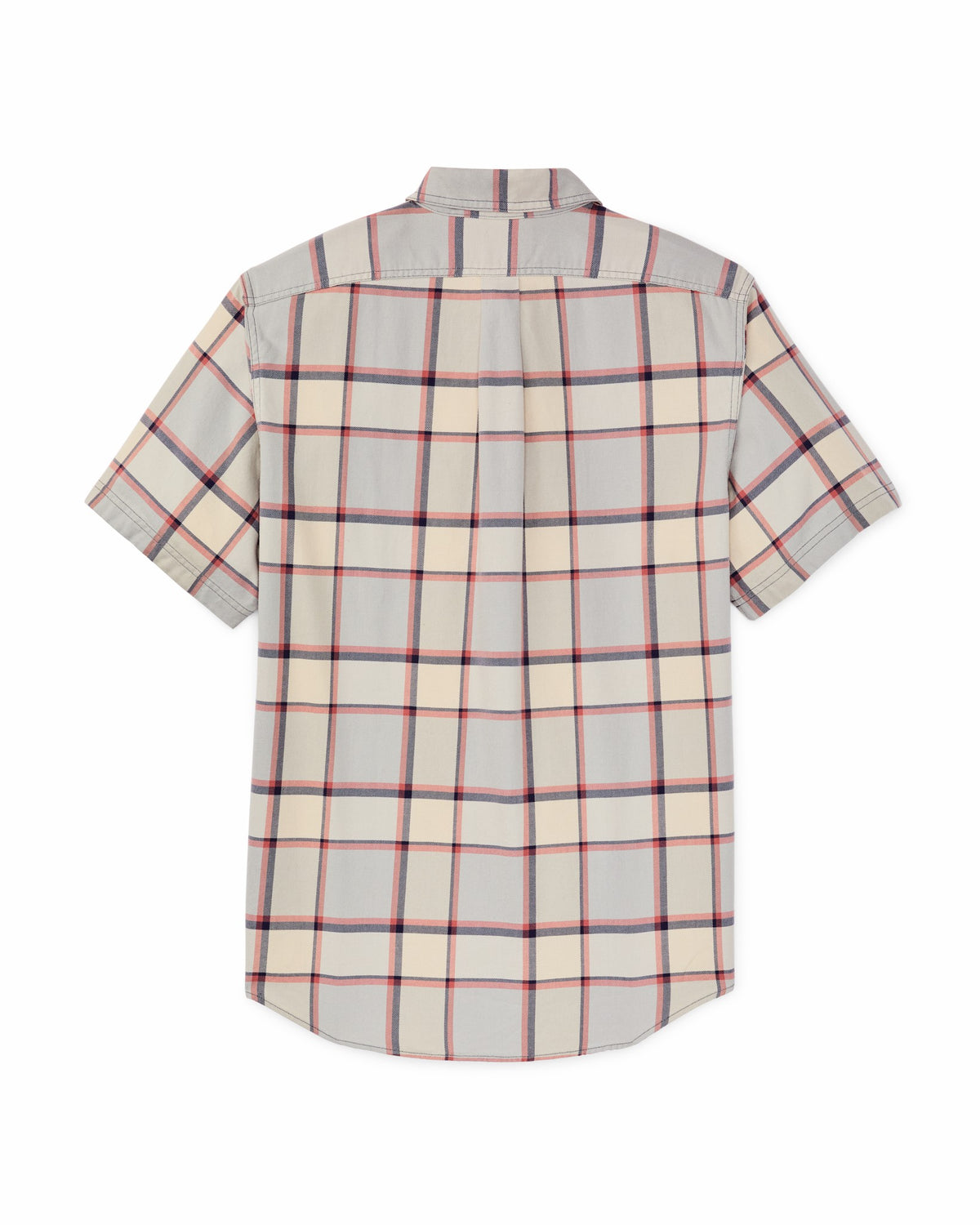 Filson Smart Buy / Short Sleeve Lightweight Alaskan Guide Shirt - Light Blue / Tan Plaid
