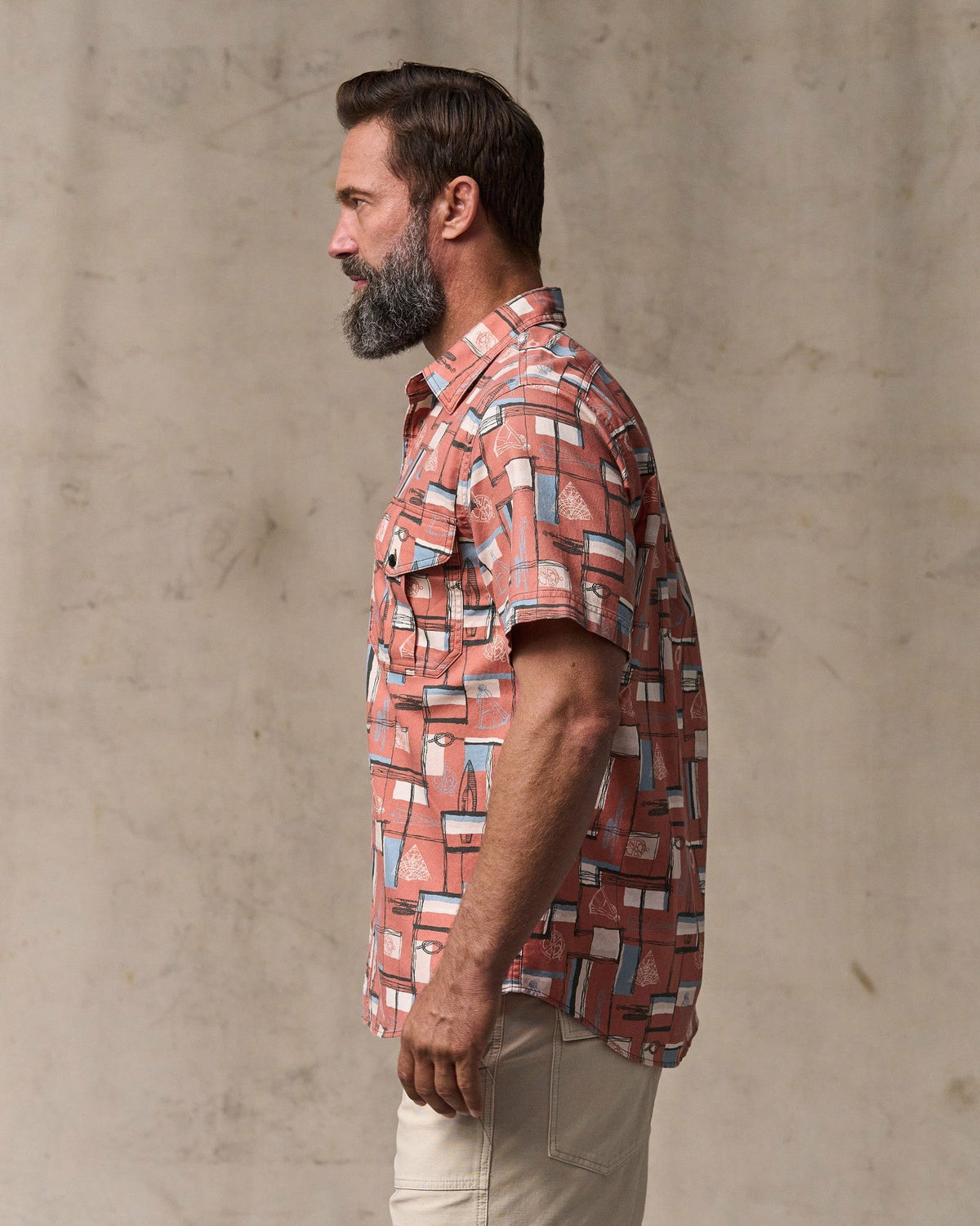 Filson Latest / Short Sleeve Lightweight Alaskan Guide Shirt - Russet Print