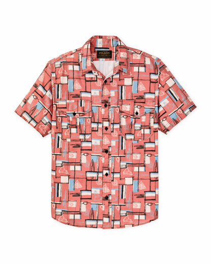 Filson Latest / Short Sleeve Lightweight Alaskan Guide Shirt - Russet Print