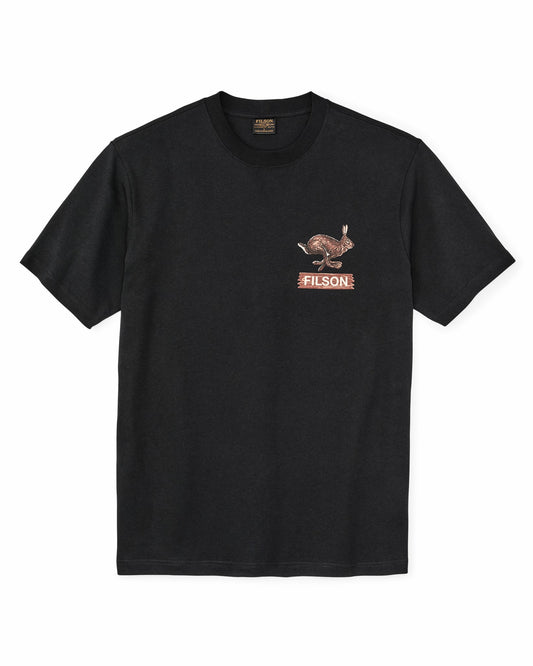 Filson Premium / Hare Chase Graphic T-shirt - Black / Hare Chase