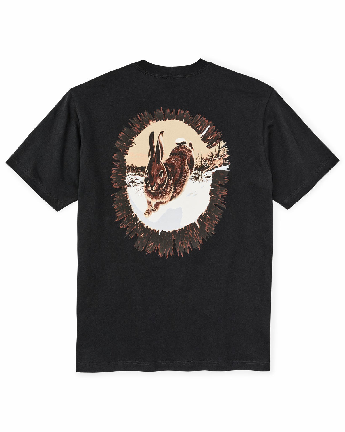 Filson Premium / Hare Chase Graphic T-shirt - Black / Hare Chase