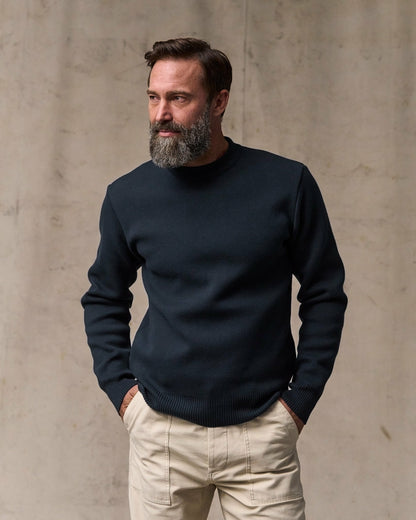 Filson New / Cotton Crewneck Guide Sweater - Dark Navy