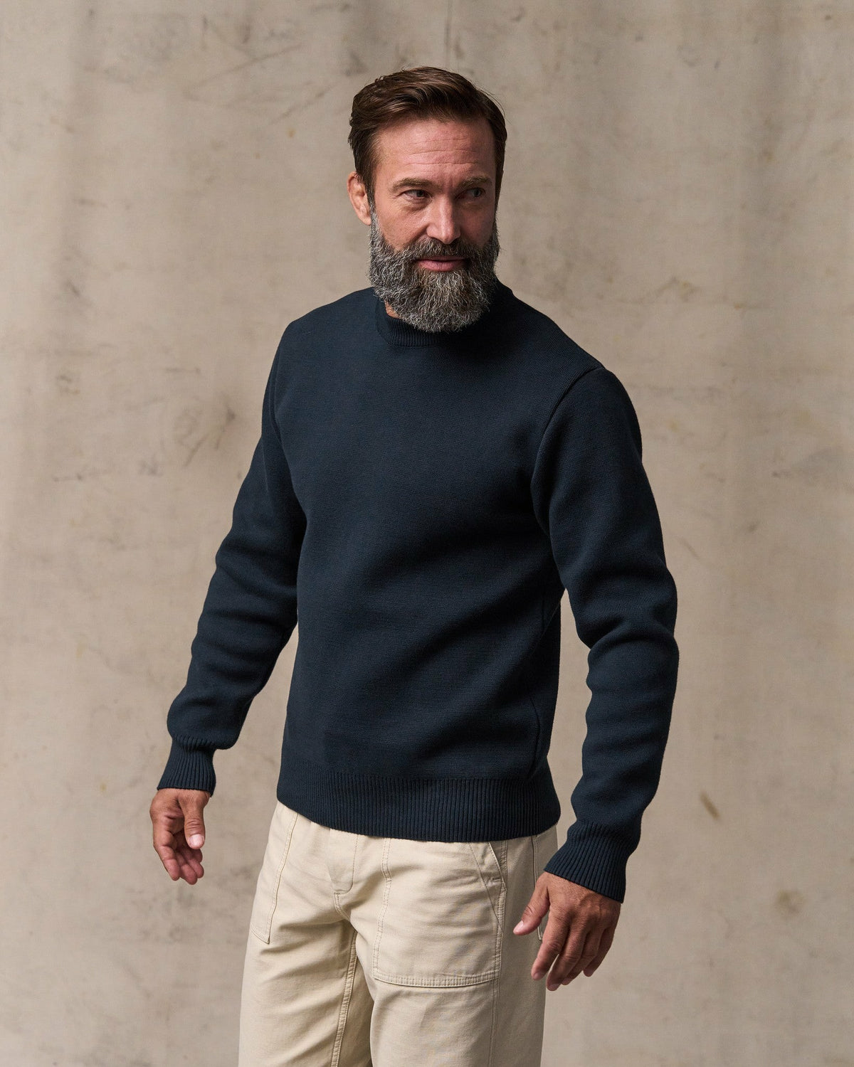 Filson New / Cotton Crewneck Guide Sweater - Dark Navy