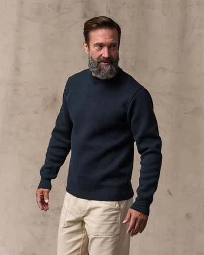 Filson New / Cotton Crewneck Guide Sweater - Dark Navy
