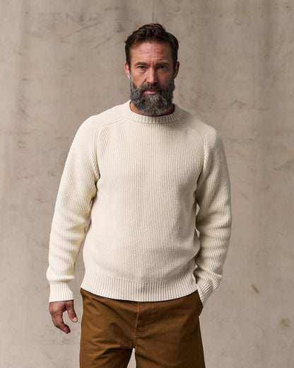 Filson Discount / Vintage Cotton Crewneck Sweater - Natural