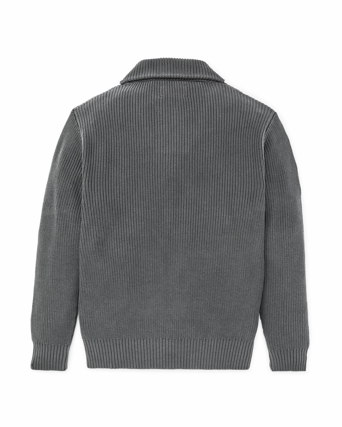 Filson Signature / Vintage Cotton Shawl Neck Sweater - Charcoal