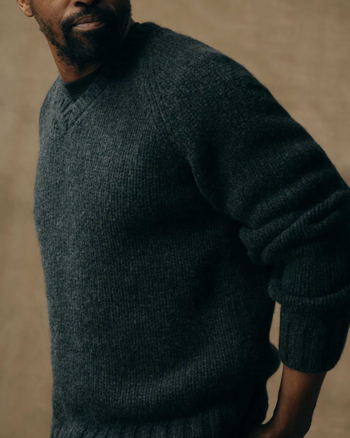Filson Value / 3-gauge Alpaca Blend Sweater - Black Heather