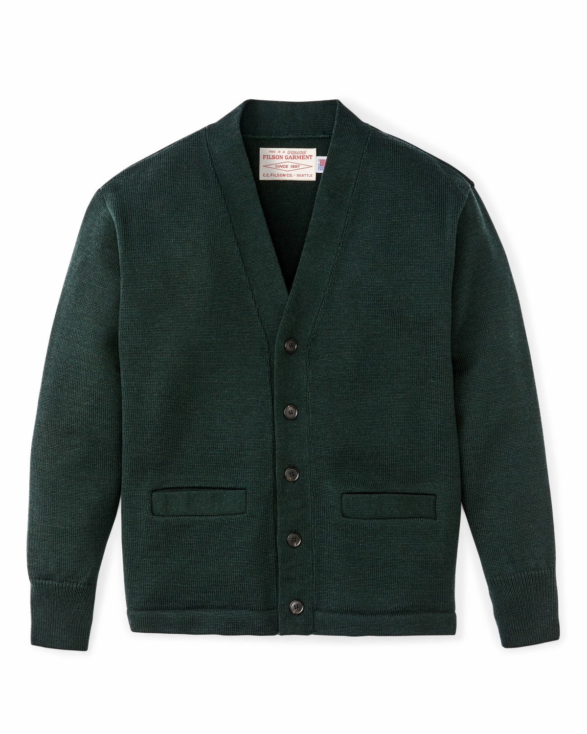 Filson Hot Sale / Guide Cardigan Sweater - Fir