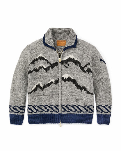 Filson Value / Handmade Full-zip Sweater - Heather Gray / Fishing Boat