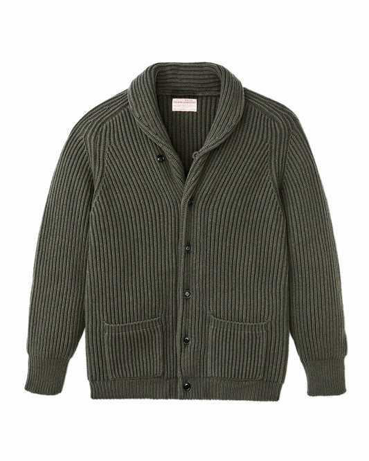 Filson Customer Favorite / Bristol Cardigan Sweater - Forest Green Heather