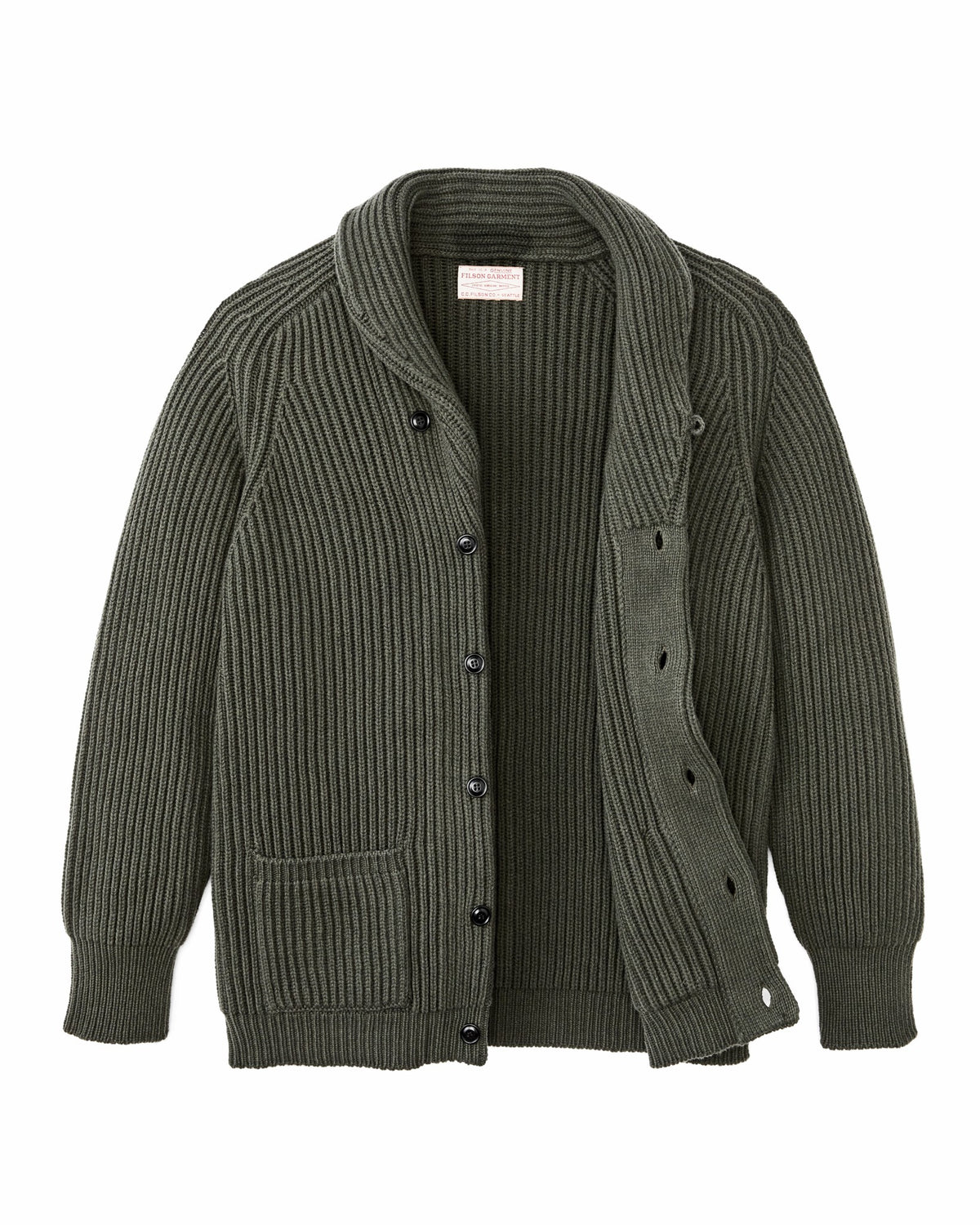 Filson Customer Favorite / Bristol Cardigan Sweater - Forest Green Heather