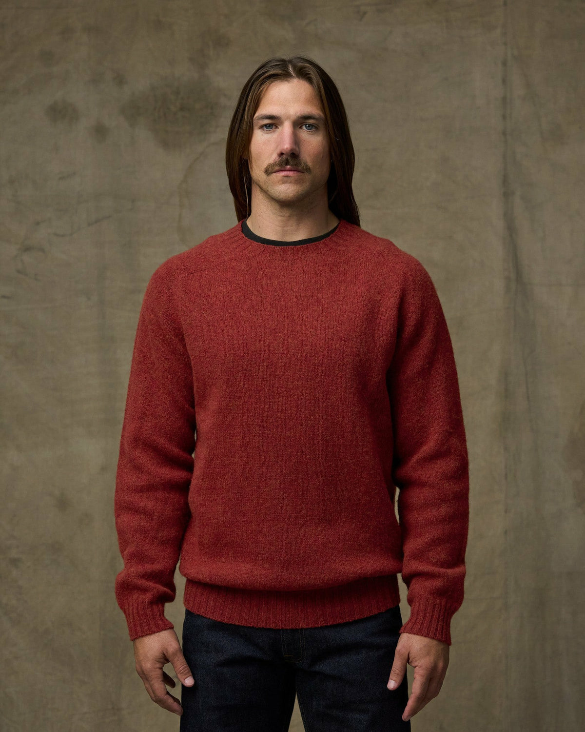 Filson Trending / Shetland 5-gauge Wool Sweater - Russet