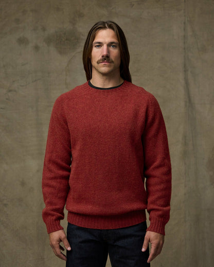 Filson Trending / Shetland 5-gauge Wool Sweater - Russet