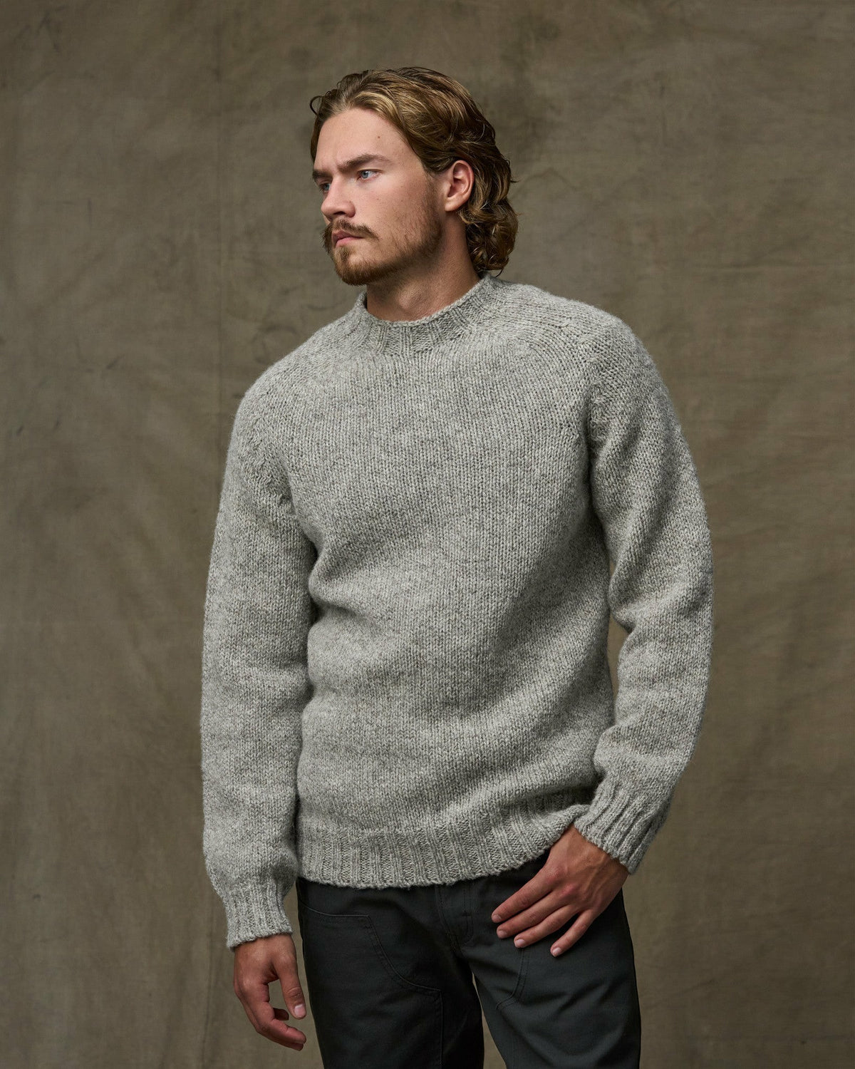 Filson Deals / Heritage 3-gauge Wool Sweater - Oat Heather
