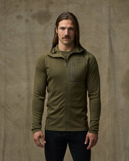 Filson Deals / 400g Merino Wool Hoodie - Dark Olive