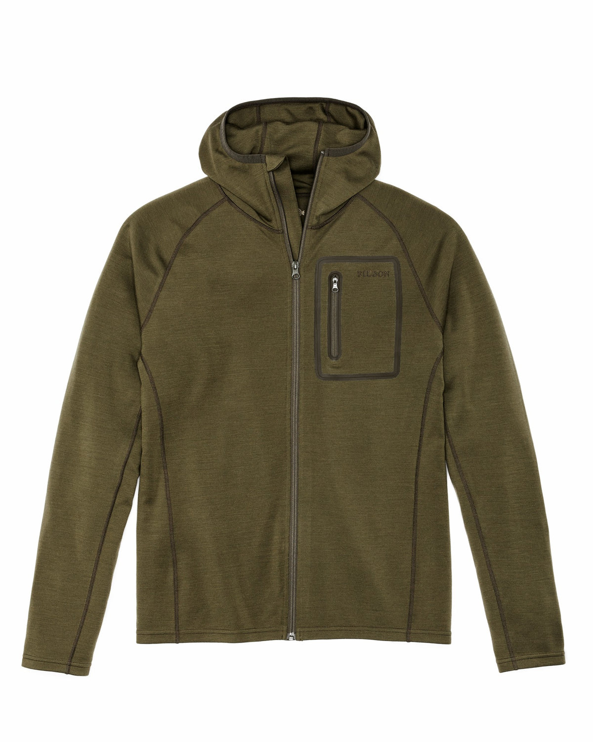 Filson Deals / 400g Merino Wool Hoodie - Dark Olive