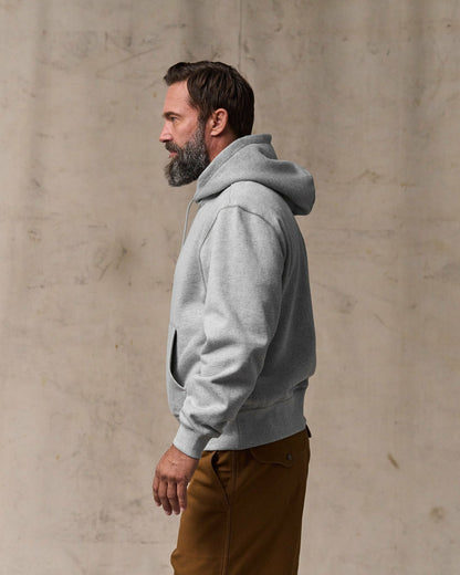 Filson Essential / 14-oz. Heritage Fleece Hoodie - Gray Heather