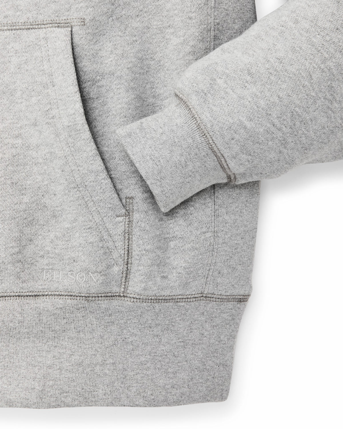 Filson Essential / 14-oz. Heritage Fleece Hoodie - Gray Heather