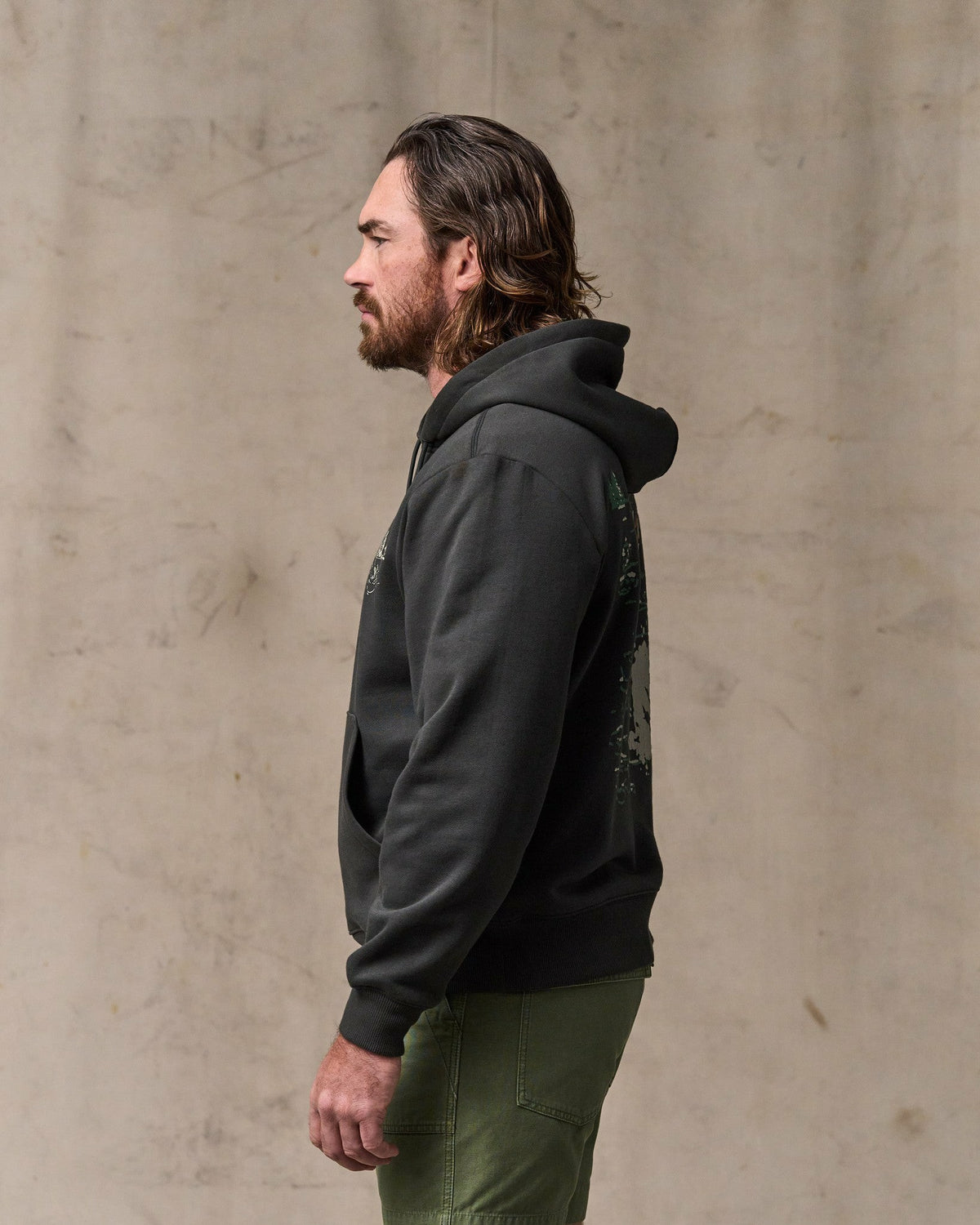 Filson Classic / Trout Graphic Hoodie - Faded Black
