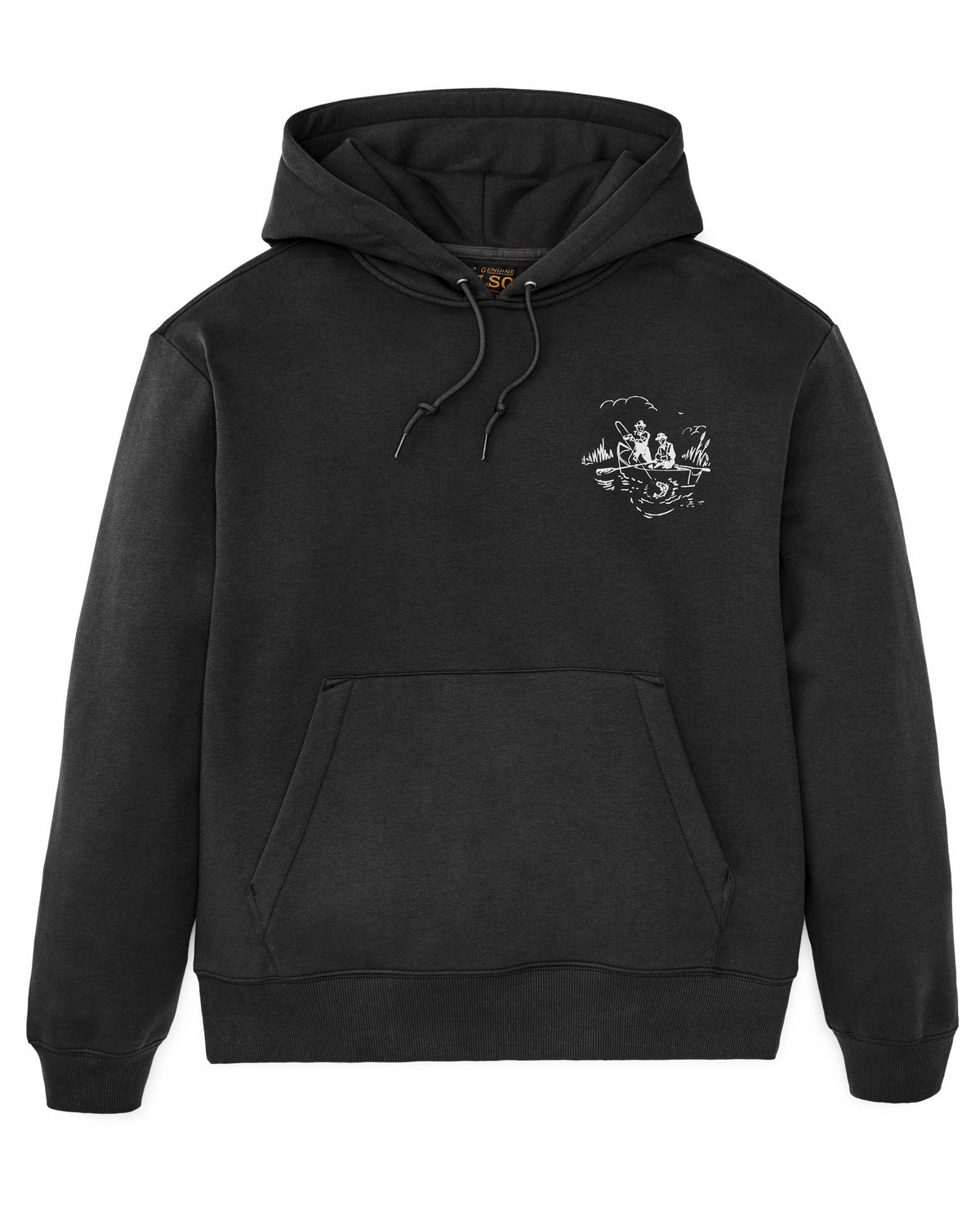 Filson Classic / Trout Graphic Hoodie - Faded Black