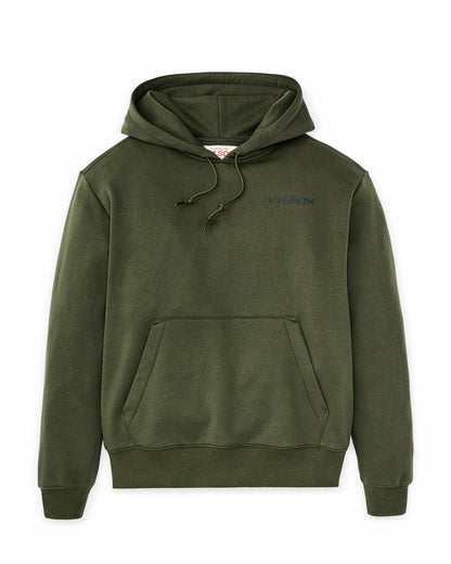 Filson Quality / Scenic Graphic Hoodie - Surplus Green
