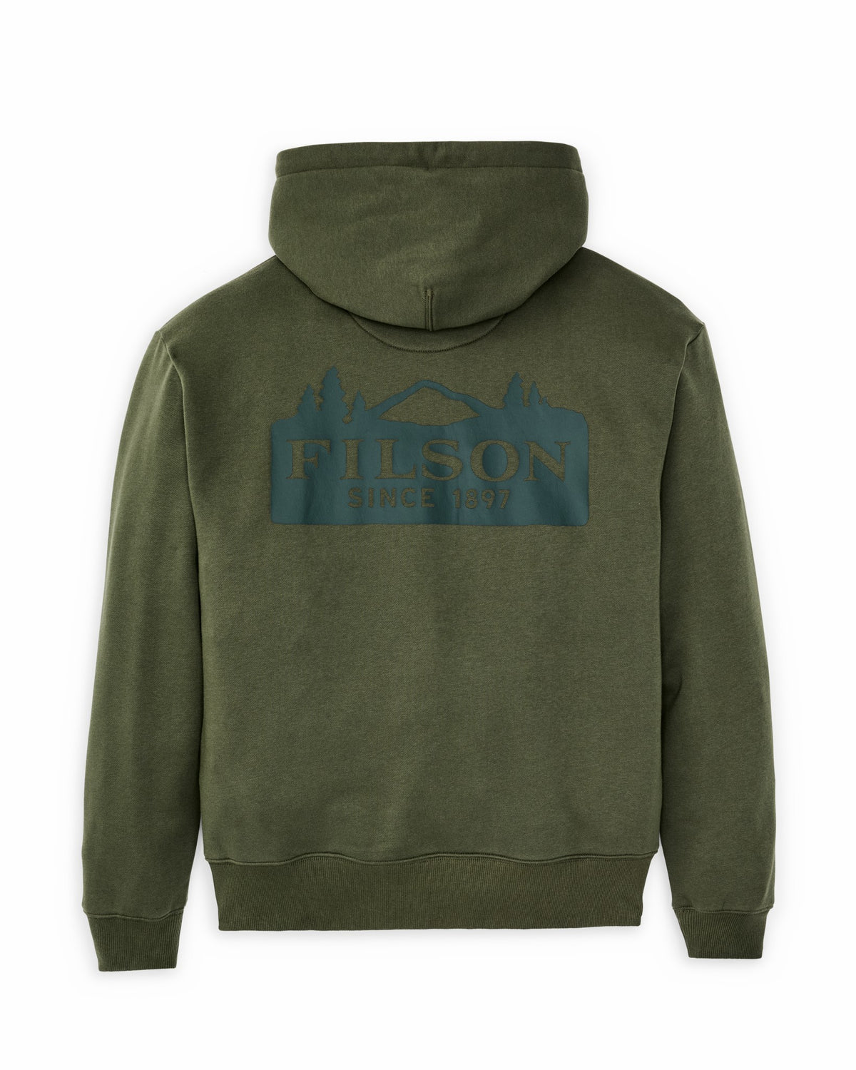 Filson Quality / Scenic Graphic Hoodie - Surplus Green