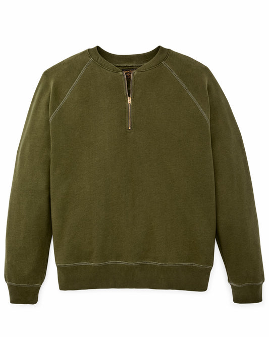 Filson New / Quarter-zip Terry Sweatshirt - Dark Olive