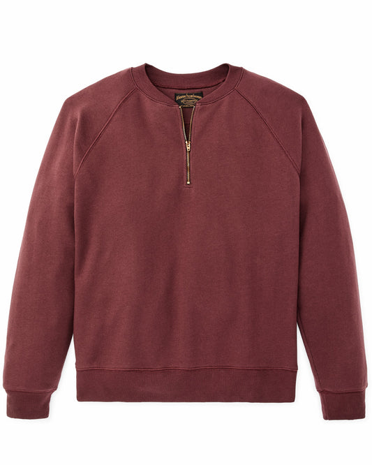 Filson Quality / Quarter-zip Terry Sweatshirt - Wine