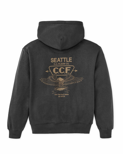 Filson Exclusive / Seattle Graphic Hoodie - Faded Black