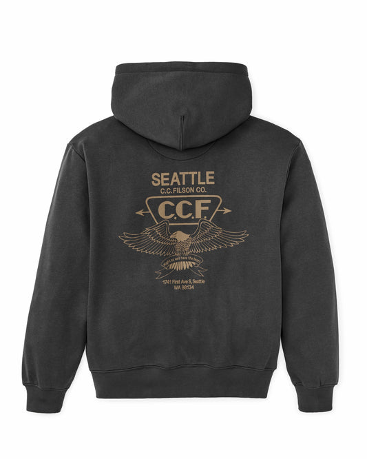 Filson Exclusive / Seattle Graphic Hoodie - Faded Black