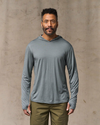 Filson Premium / Wool-Blend UPF Hoodie - Sage Gray