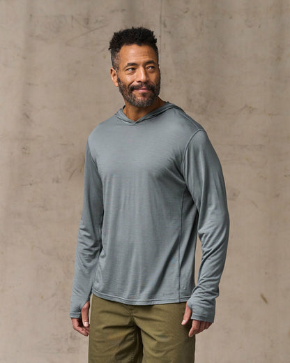 Filson Premium / Wool-Blend UPF Hoodie - Sage Gray