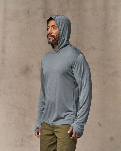 Filson Premium / Wool-Blend UPF Hoodie - Sage Gray