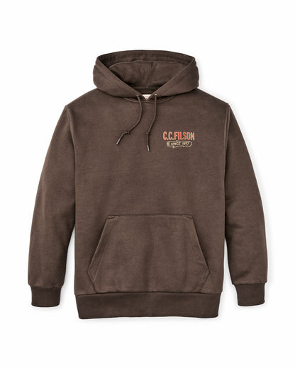 Filson Great Value / Prospector Graphic Hoodie - Dark Brown / Logging