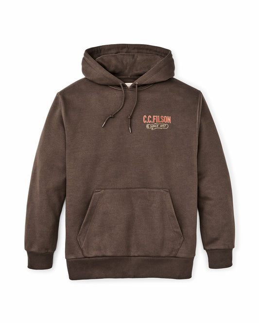 Filson Great Value / Prospector Graphic Hoodie - Dark Brown / Logging