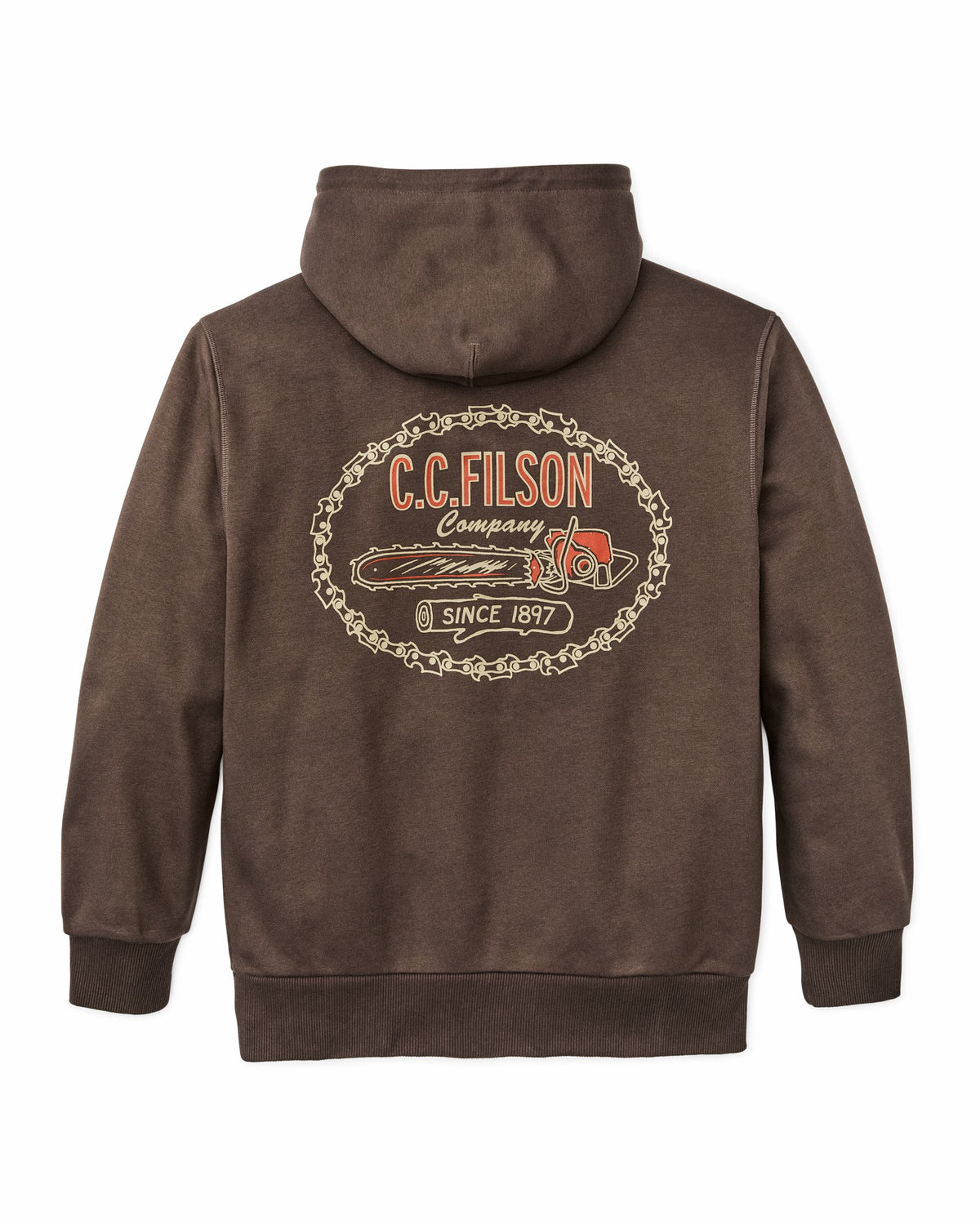 Filson Great Value / Prospector Graphic Hoodie - Dark Brown / Logging
