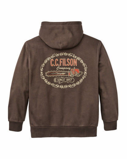 Filson Great Value / Prospector Graphic Hoodie - Dark Brown / Logging